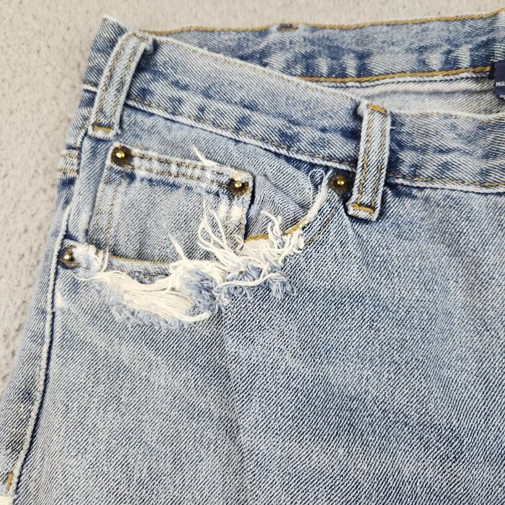 Mens 34x32 Distressed VTG Cowboy Cut Denim Jeans Classic Grunge‎ Workwear Pants
